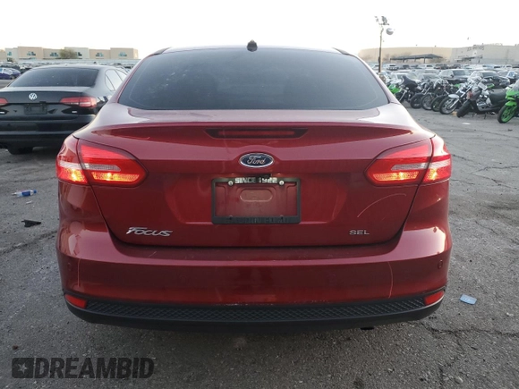 2017 Ford Focus SEL with VIN 1FADP3H2XHL258305, listed as a Copart auction lot 43835715 with 82,419 mi miles and Salvage Title. Bid and sale history available at carsss.com. Image 6.