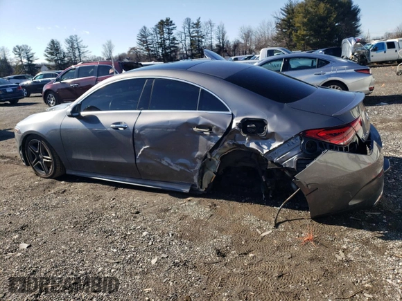 2021 Mercedes-Benz CLA 250 z VIN W1K5J4HB1MN169944, wystawiony jako Copart lot #45329265 z przebiegiem 36 900 mil mil oraz Szkoda całkowita • Salvage title. Historia ofert i sprzedaży dostępna na DreamBid. Obrazek 2.