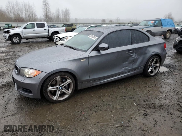 2010 BMW 1 Series 135i with VIN WBAUC7C53AVK96433, listed as a Copart auction lot 86206304 with 48,553 mi miles and Salvage Title. Bid and sale history available at DreamBid. Image 1.
