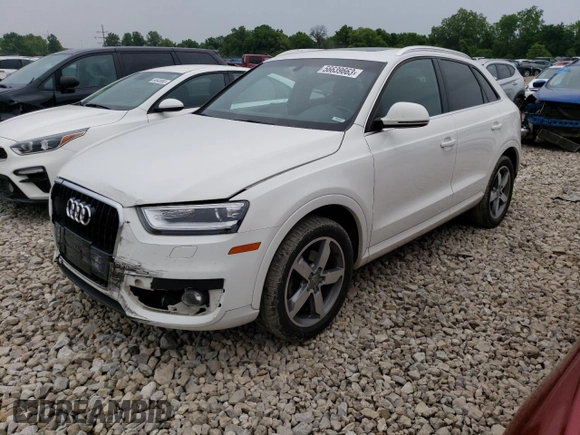 2015 Audi Q3 2.0T Premium Plus with VIN WA1EFCFS8FR005640, listed as a Copart auction lot 56639663 with 85,279 mi miles. Bid and sale history available at carsss.com. Image 1.