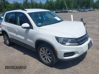 2017 Volkswagen Tiguan S with VIN WVGBV7AX5HK049639, listed as a IAAI auction lot 42498967 with 127,629 mi miles and . Bid and sale history available at DreamBid. Image 1.