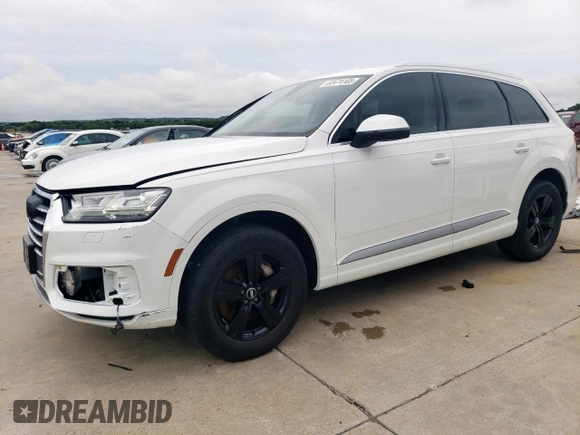 2019 Audi Q7 Premium Plus with VIN WA1LHAF73KD035542, listed as a Copart auction lot 60474105 with 75,950 mi miles and Salvage title. Bid and sale history available at DreamBid. Image 1.