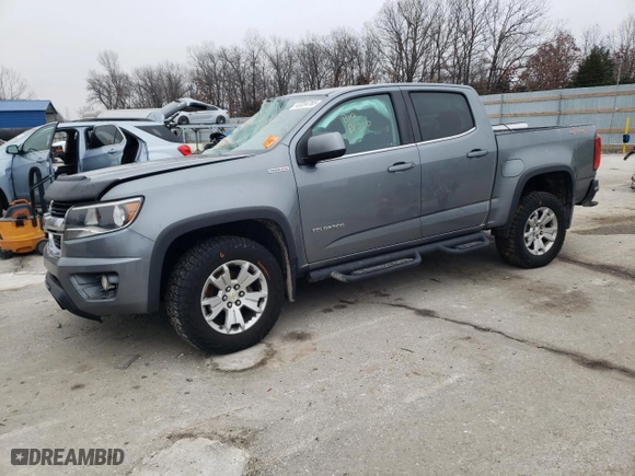 2018 Chevrolet Colorado 4WD LT with VIN 1GCPTCE19J1159359, listed as a Copart auction lot 43334765 with 123,449 mi miles and Salvage Title. Bid and sale history available at carsss.com. Image 1.