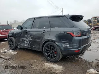 2021 Land Rover Range Rover Sport HST with VIN SALWS2RU1MA763532, listed as a Copart auction lot 44107975 with 109,690 mi miles and Salvage Title. Bid and sale history available at carsss.com. Image 2.