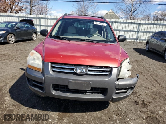 2008 Kia Sportage LX with VIN KNDJE723087518845, listed as a Copart auction lot 49896305 with 216,599 mi miles and Salvage Title. Bid and sale history available at DreamBid. Image 5.