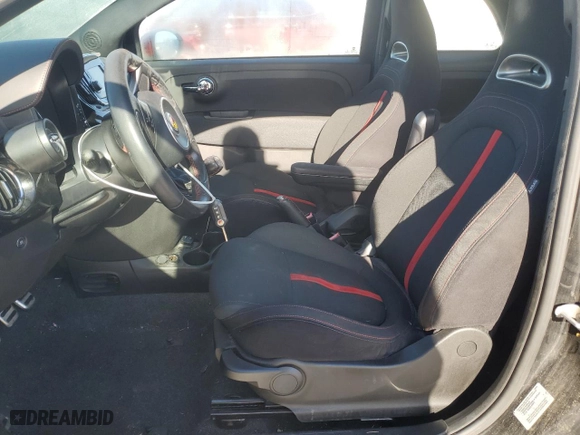 2017 FIAT 500 Abarth with VIN 3C3CFFFH1HT598484, listed as a Copart auction lot 84770214 with NaN miles and Clean Title. Bid and sale history available at carsss.com. Image 7.