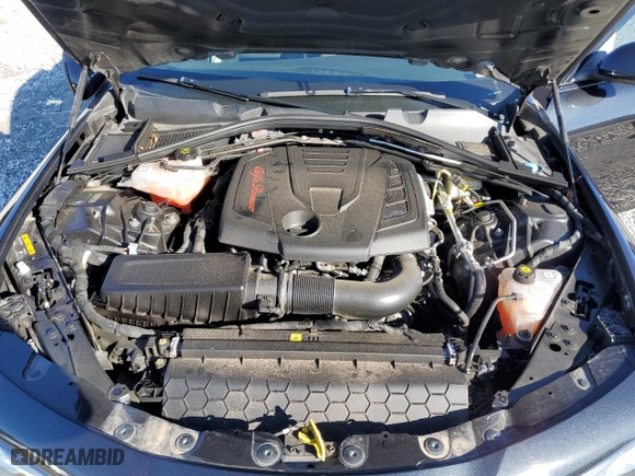 2019 Alfa Romeo Giulia Ti with VIN ZARFAMBN8K7611823, listed as a Copart auction lot 43012095 with 0 mi miles and Salvage Title. Bid and sale history available at carsss.com. Image 13.