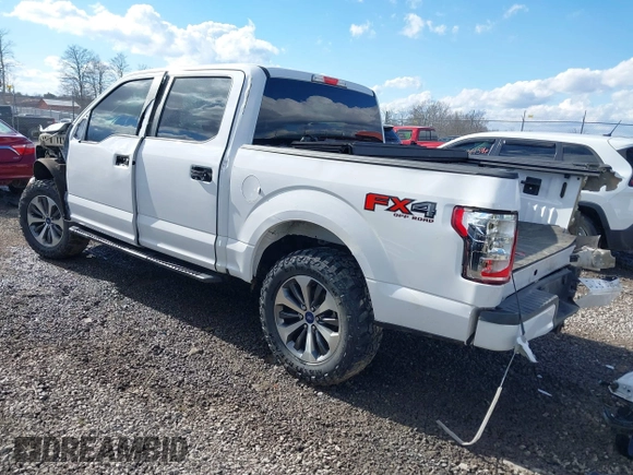 2019 Ford F-150 XL with VIN 1FTEW1EP8KKD11487, listed as a IAAI auction lot 41643388 with 109,881 mi miles and . Bid and sale history available at DreamBid. Image 3.