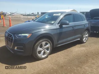 2021 Audi Q5 Premium Plus with VIN WA1BAAFY8M2118102, listed as a Copart auction lot 61657375 with 22,827 mi miles and Salvage title. Bid and sale history available at DreamBid. Image 1.