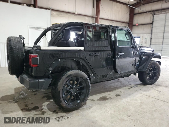2024 Jeep Wrangler Sahara with VIN 1C4RJXP60RW257385, listed as a Copart auction lot 47660655 with 20,899 mi miles and Salvage title. Bid and sale history available at DreamBid. Image 3.