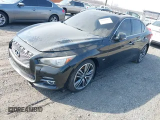 2017 Infiniti Q50 Premium with VIN JN1EV7AR2HM831181, listed as a IAAI auction lot 41804867 with 80,686 mi miles and . Bid and sale history available at DreamBid. Image 2.