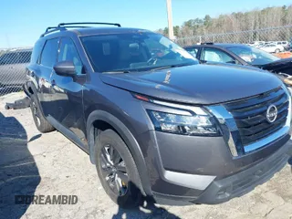 2024 Nissan Pathfinder SV with VIN 5N1DR3BA0RC228960, listed as a IAAI auction lot 41785511 with 18,498 mi miles and . Bid and sale history available at DreamBid. Image 1.