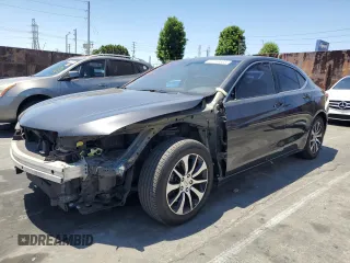 2016 Acura TLX with VIN 19UUB1F39GA005495, listed as a Copart auction lot 62789305 with 158,465 mi miles and Salvage title. Bid and sale history available at DreamBid. Image 1.