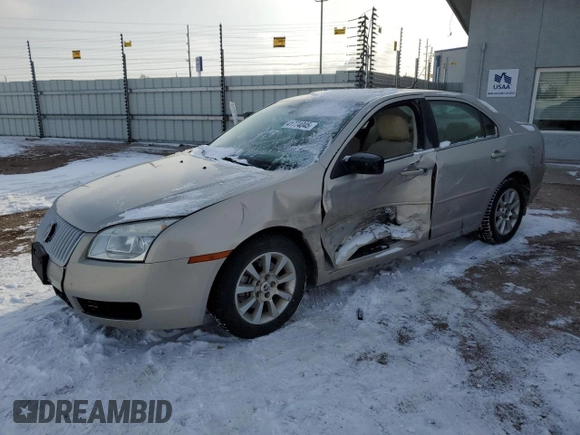 2009 Mercury Milan with VIN 3MEHM07Z49R616307, listed as a Copart auction lot 41774045 with 83,552 mi miles and Salvage Title. Bid and sale history available at DreamBid. Image 1.