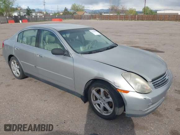 2004 Infiniti G35 w/Leather with VIN JNKCV51F44M700650, listed as a IAAI auction lot 42141678 with 113,634 mi miles and . Bid and sale history available at carsss.com. Image 1.
