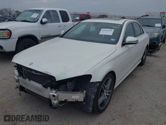 2017 Mercedes-Benz E-Class E 300 Luxury with VIN WDDZF4JB6HA221868, listed as a IAAI auction lot 41916237 with 56,648 mi miles. Bid and sale history available at carsss.com. Image 2.