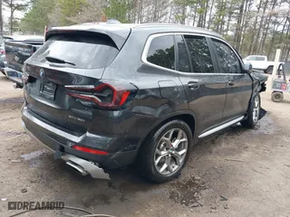 2023 BMW X3 xDrive30i with VIN 5UX53DP06P9R49468, listed as a IAAI auction lot 41716274 with 24 mi miles. Bid and sale history available at carsss.com. Image 4.
