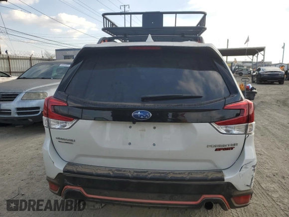 2022 Subaru Forester Sport with VIN JF2SKAJC4NH488347, listed as a Copart auction lot 41828235 with 64,293 mi miles and Salvage Title. Bid and sale history available at carsss.com. Image 6.