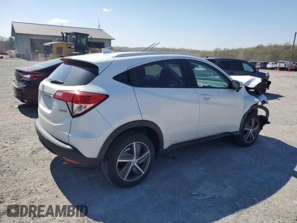 2021 Honda HR-V EX with VIN 3CZRU6H57MM717376, listed as a Copart auction lot 52577585 with 37,623 mi miles and Salvage Title. Bid and sale history available at carsss.com. Image 3.