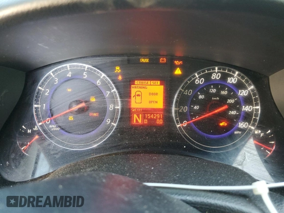 2008 Infiniti EX Journey with VIN JNKAJ09E58M303696, listed as a Copart auction lot 85809384 with 154,291 mi miles and Salvage Title. Bid and sale history available at DreamBid. Image 9.