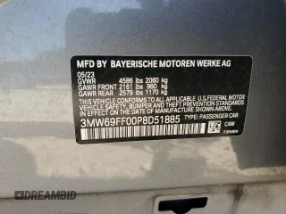 2023 BMW 3 Series 330i with VIN 3MW69FF00P8D51885, listed as a Copart auction lot 50623765 with 29,078 mi miles and Salvage Title. Bid and sale history available at carsss.com. Image 13.