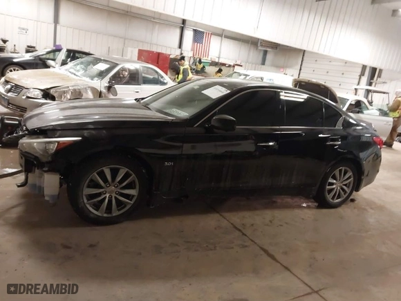 2017 Infiniti Q50 3.0t Premium with VIN JN1EV7AR0HM833107, listed as a IAAI auction lot 41614440 with 87,119 mi miles. Bid and sale history available at carsss.com. Image 15.