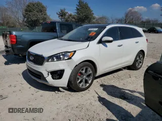 2016 Kia Sorento SX z VIN 5XYPK4A58GG004568, wystawiony jako Copart lot #50810215 z przebiegiem 113 712 mil mil oraz Szkoda całkowita • Salvage title. Historia ofert i sprzedaży dostępna na DreamBid. Obrazek 1.