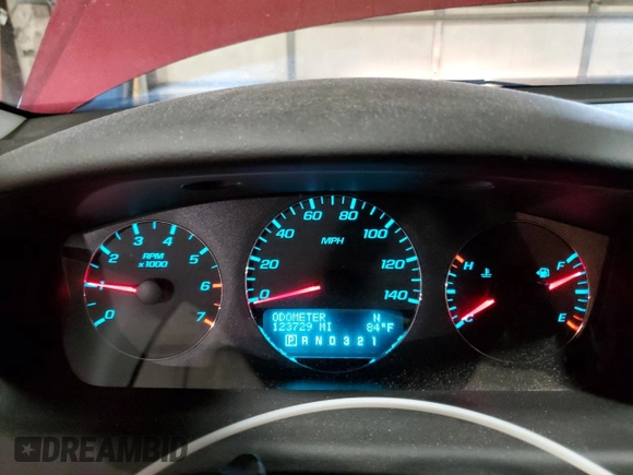 2011 Chevrolet Impala LT Fleet z VIN 2G1WG5EK0B1287661, wystawiony jako Copart lot #61259705 z przebiegiem 123 729 mil mil oraz Szkoda całkowita • Salvage title. Historia ofert i sprzedaży dostępna na DreamBid. Obrazek 9.