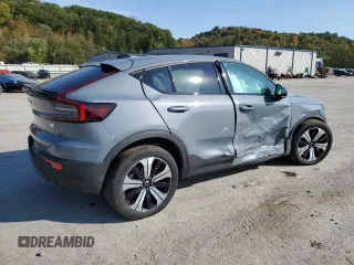 2023 Volvo C40 Recharge Pure Electric Plus with VIN YV4ED3GL0P2038254, listed as a Copart auction lot 75950604 with 15,737 mi miles and Non Repairable. Bid and sale history available at carsss.com. Image 3.