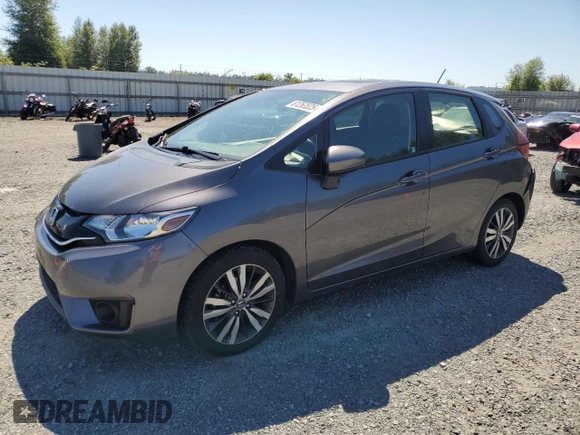 2017 Honda Fit EX with VIN JHMGK5H73HS005439, listed as a Copart auction lot 61263525 with 46,966 mi miles and Salvage title. Bid and sale history available at DreamBid. Image 1.