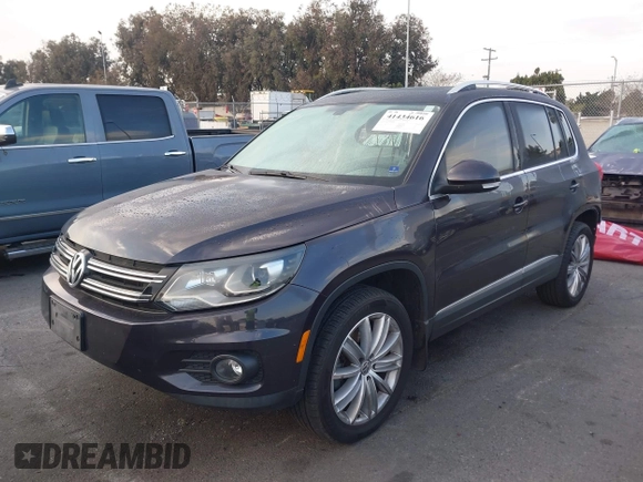 2016 Volkswagen Tiguan S with VIN WVGBV7AX5GW568438, listed as a IAAI auction lot 41434616 with 91,341 mi miles and . Bid and sale history available at DreamBid. Image 19.