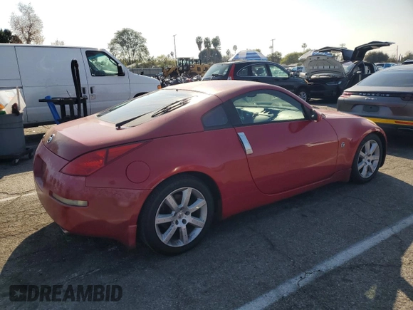 2004 Nissan 350Z Enthusiast with VIN JN1AZ34D24M103270, listed as a Copart auction lot 42976215 with 201,915 mi miles and Salvage Title. Bid and sale history available at DreamBid. Image 3.