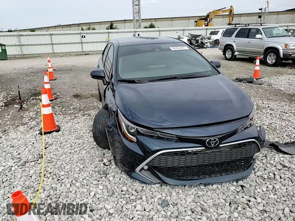 2019 Toyota Corolla Hatchback SE with VIN JTNK4RBEXK3058298, listed as a Copart auction lot 62463294 with 39,183 mi miles and Salvage Title. Bid and sale history available at carsss.com. Image 10.