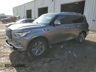 2020 Infiniti QX80 Luxe z VIN JN8AZ2NF1L9704490, wystawiony jako Copart lot #54728715 z przebiegiem 116 250 mil mil oraz Szkoda całkowita • Salvage title. Historia ofert i sprzedaży dostępna na DreamBid. Obrazek 1.