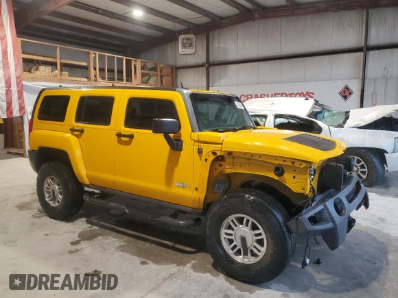 2006 Hummer H3 with VIN 5GTDN136568146180, listed as a Copart auction lot 72459434 with 203,936 mi miles and Salvage Title. Bid and sale history available at carsss.com. Image 4.