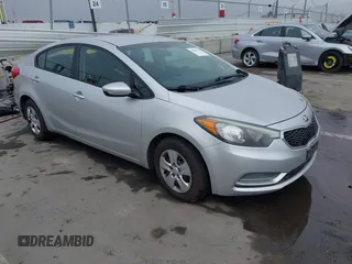 2014 Kia Forte LX with VIN KNAFK4A6XE5252182, listed as a IAAI auction lot 41809127 with 1 mi miles. Bid and sale history available at carsss.com. Image 1.