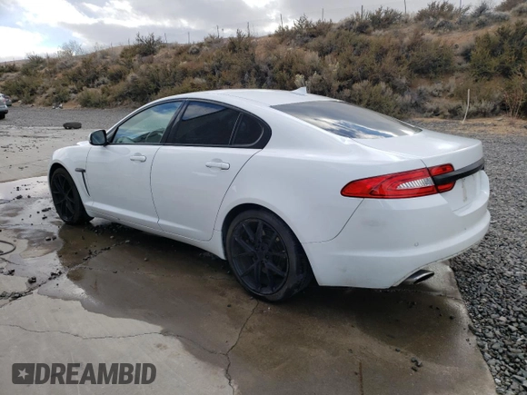2013 Jaguar XF V6 SC with VIN SAJWJ0EFXD8S80460, listed as a Copart auction lot 81406734 with 122,972 mi miles and Salvage Title. Bid and sale history available at carsss.com. Image 2.