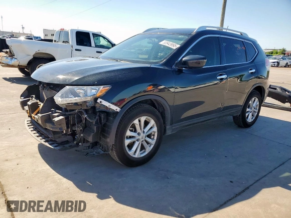 2016 Nissan Rogue S with VIN KNMAT2MT5GP734386, listed as a Copart auction lot 53943995 with 66,704 mi miles and Salvage Title. Bid and sale history available at DreamBid. Image 1.