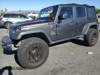 2017 Jeep Wrangler Unlimited Rubicon Recon z VIN 1C4BJWFG4HL729593, wystawiony jako Copart lot #42056805 z przebiegiem 124 687 mil mil oraz Szkoda całkowita • Salvage title. Historia ofert i sprzedaży dostępna na DreamBid. Obrazek 1.