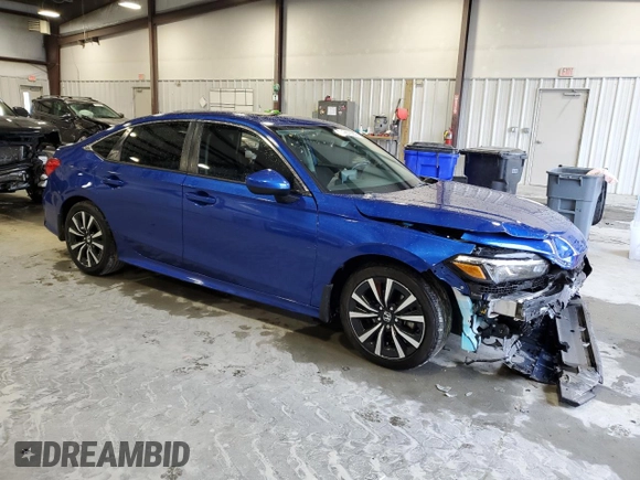 2023 Honda Civic Sedan EX with VIN 2HGFE1F70PH302031, listed as a Copart auction lot 42675975 with 36,062 mi miles and Salvage Title. Bid and sale history available at carsss.com. Image 4.