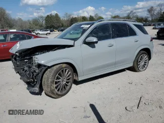 2024 Mercedes-Benz GLE 450 z VIN 4JGFB5KB9RB177353, wystawiony jako Copart lot #51438105 z przebiegiem 2 308 mil mil oraz Szkoda całkowita • Salvage title. Historia ofert i sprzedaży dostępna na DreamBid. Obrazek 1.