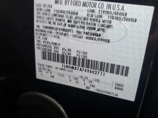 2004 Lincoln LS w/Sport Pkg with VIN 1LNHM87A74Y602711, listed as a Copart auction lot 75092344 with 0 mi miles and Salvage Title. Bid and sale history available at carsss.com. Image 13.