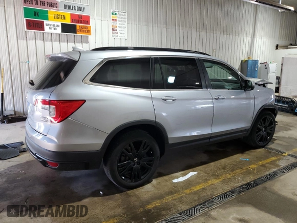 2022 Honda Pilot Special Edition z VIN 5FNYF6H29NB101363, wystawiony jako Copart lot #55291325 z przebiegiem 45 886 mil mil oraz Szkoda całkowita • Salvage title. Historia ofert i sprzedaży dostępna na DreamBid. Obrazek 3.