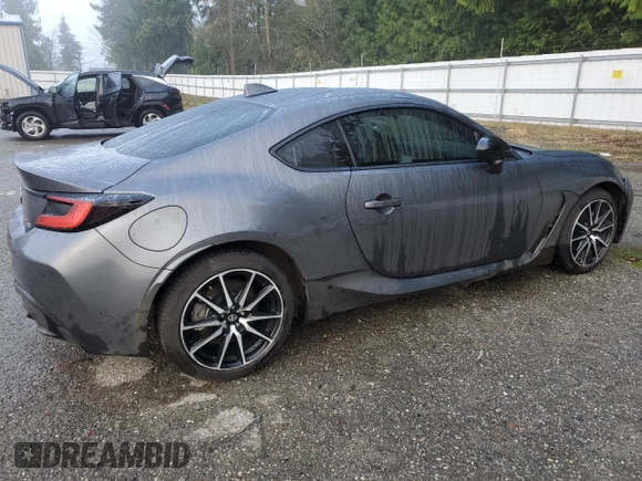 2023 Toyota GR86 with VIN JF1ZNBB13P9752636, listed as a Copart auction lot 80724274 with 16,350 mi miles and Salvage Title. Bid and sale history available at carsss.com. Image 3.