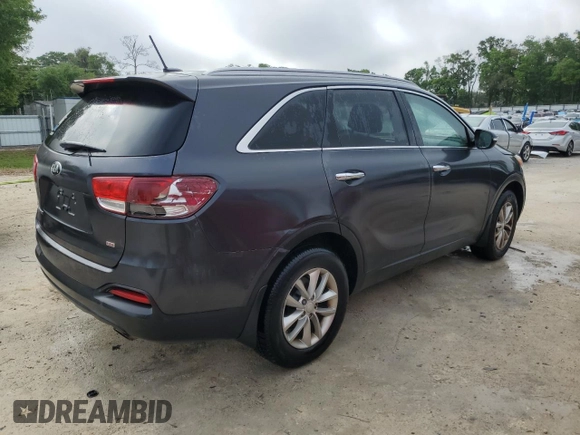 2017 Kia Sorento LX with VIN 5XYPG4A35HG328000, listed as a Copart auction lot 50140365 with 139,858 mi miles and Clean Title. Bid and sale history available at carsss.com. Image 3.