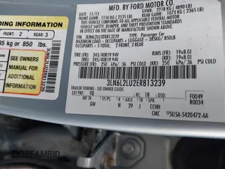2014 Lincoln MKZ Hybrid with VIN 3LN6L2LU2ER813239, listed as a IAAI auction lot 42191138 with 126,082 mi miles and . Bid and sale history available at DreamBid. Image 9.