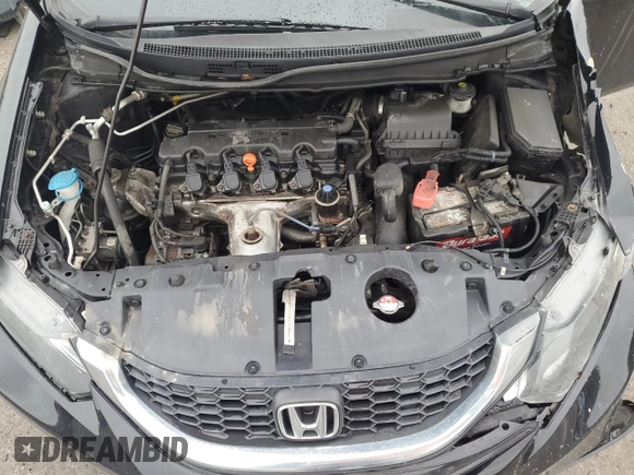 2015 Honda Civic Sedan LX with VIN 19XFB2F55FE700860, listed as a Copart auction lot 52613915 with 170,174 mi miles and Salvage Title. Bid and sale history available at carsss.com. Image 13.
