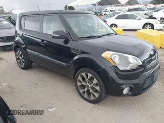 2013 Kia Soul + with VIN KNDJT2A60D7484792, listed as a IAAI auction lot 41830378 with 104,328 mi miles and . Bid and sale history available at DreamBid. Image 1.