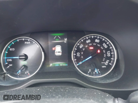 2021 Toyota RAV4 Hybrid LE with VIN 4T3LWRFV3MU041338, listed as a IAAI auction lot 42106979 with 48,765 mi miles. Bid and sale history available at carsss.com. Image 7.