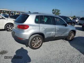 2012 Volkswagen Tiguan SE with VIN WVGAV7AX9CW607599, listed as a Copart auction lot 51214455 with 131,109 mi miles and Salvage Title. Bid and sale history available at DreamBid. Image 3.